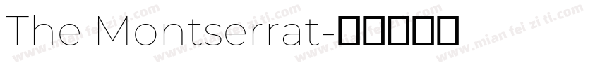 The Montserrat字体转换